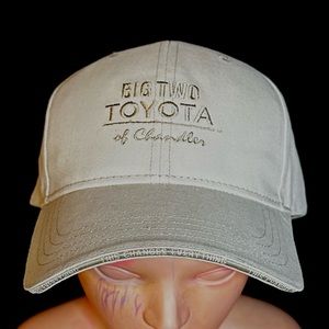 Big Two Toyota Hat Cap Adult Adjustable Black White Arizona Employee Uniform